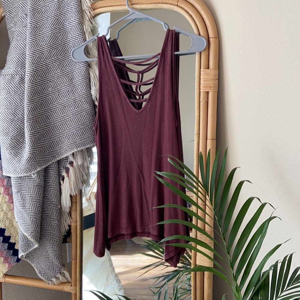 American Eagle Ribbed Tank. Fits XS to M